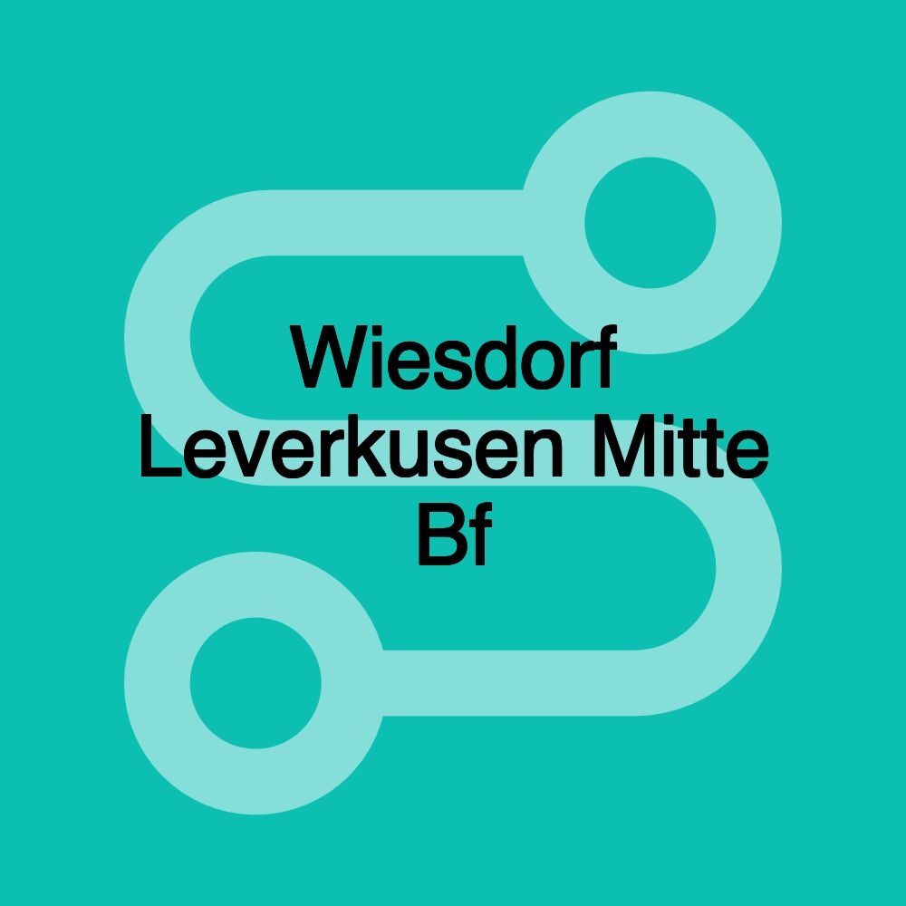 Wiesdorf Leverkusen Mitte Bf Wiesdorf Leverkusen Mitte Bf