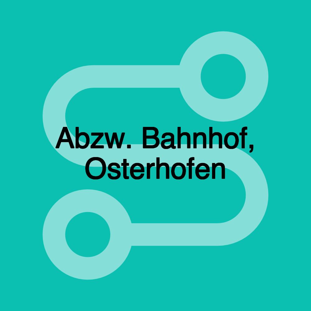 Abzw. Bahnhof, Osterhofen Abzw. Bahnhof, Osterhofen