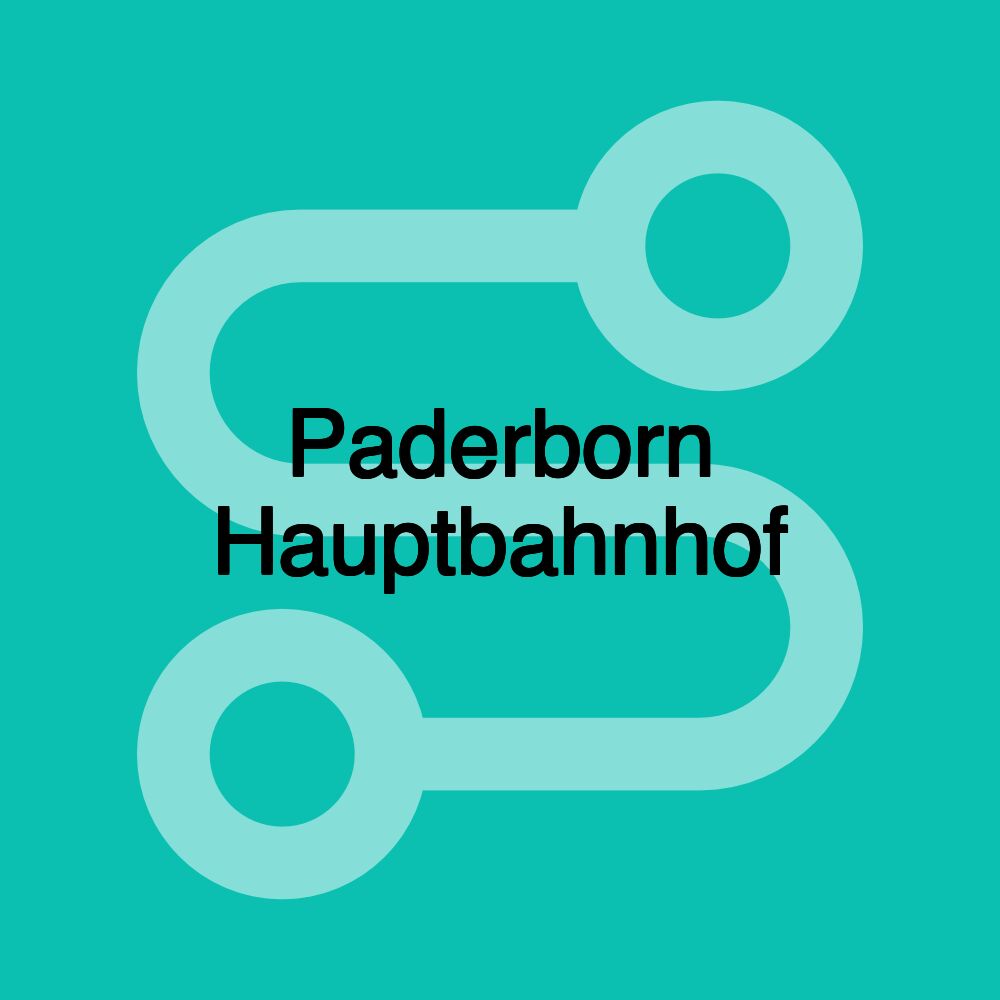 Paderborn Hauptbahnhof Paderborn Hauptbahnhof