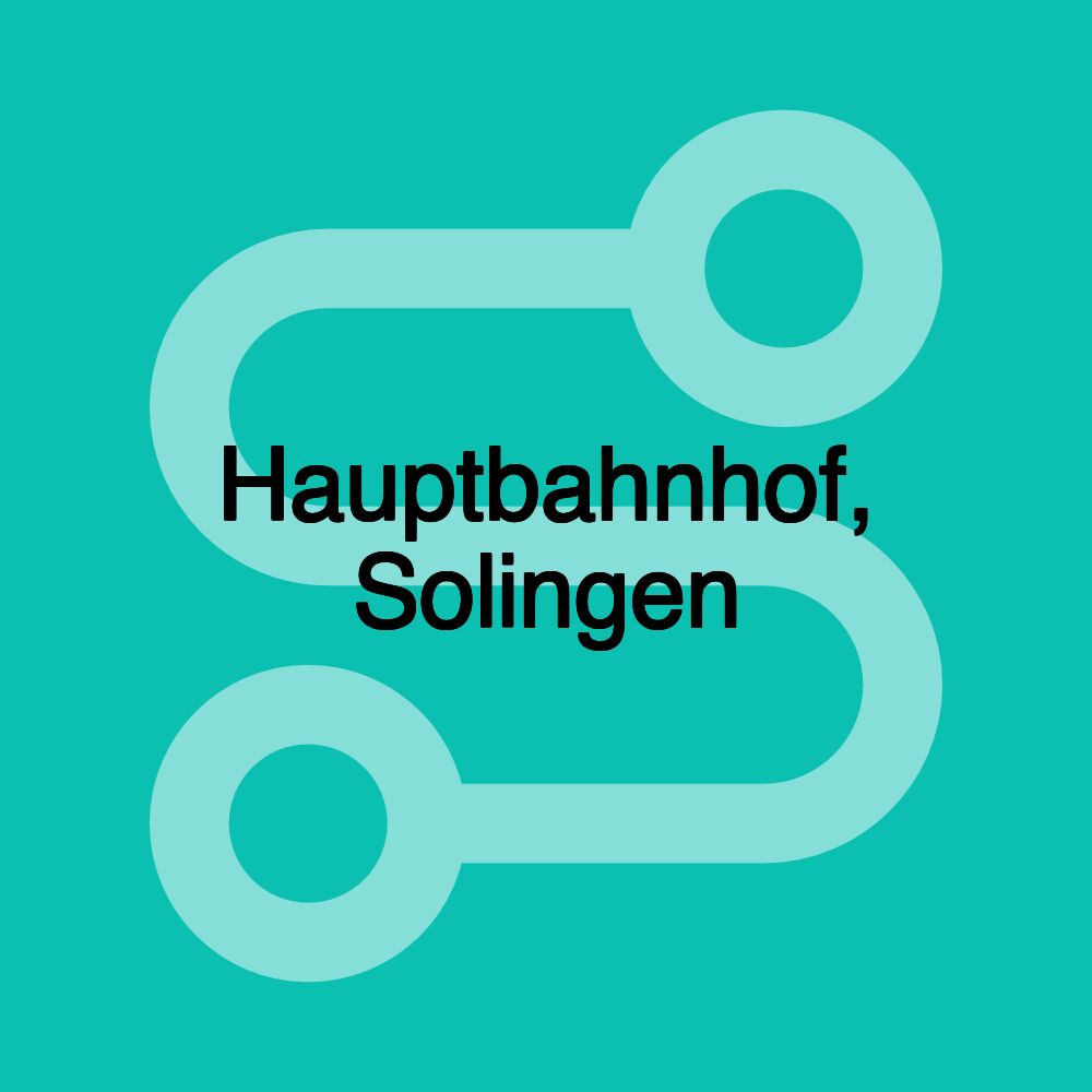 Hauptbahnhof, Solingen Hauptbahnhof, Solingen
