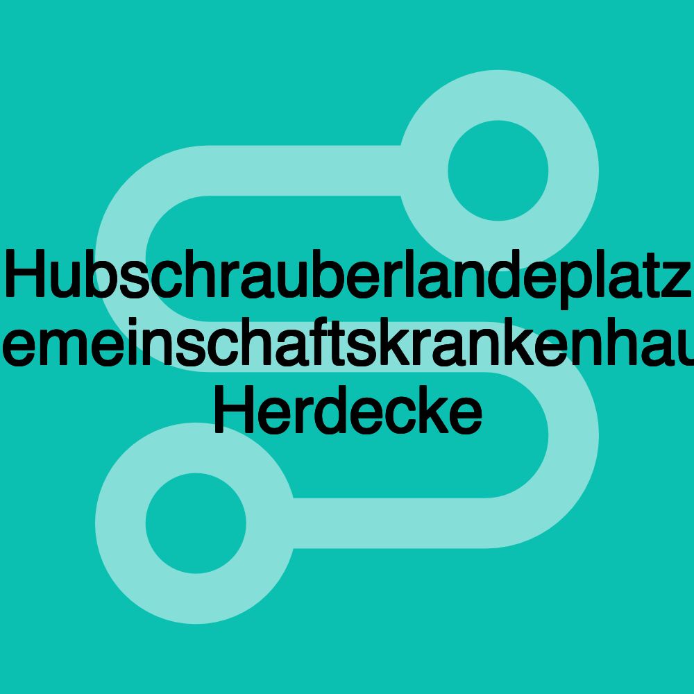 Hubschrauberlandeplatz Gemeinschaftskrankenhaus Herdecke Hubschrauberlandeplatz Gemeinschaftskrankenhaus Herdecke