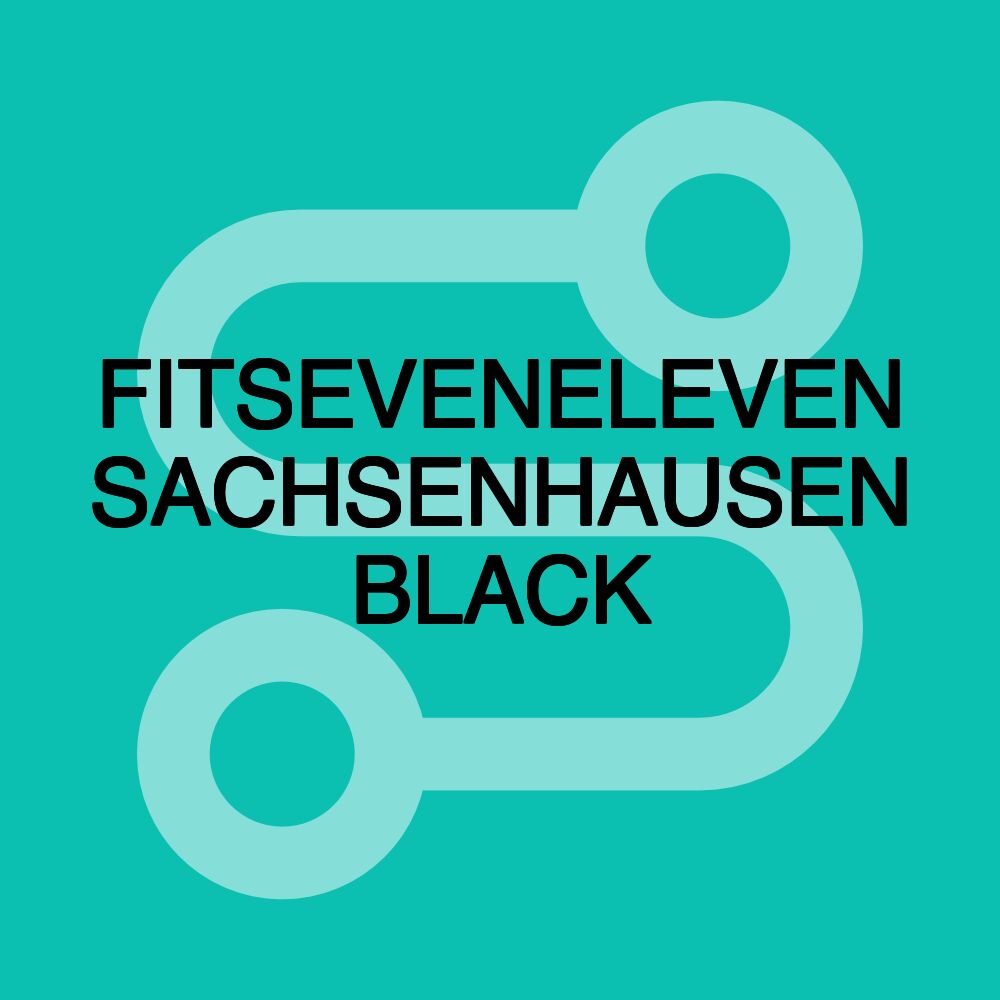 FITSEVENELEVEN SACHSENHAUSEN BLACK FITSEVENELEVEN SACHSENHAUSEN BLACK