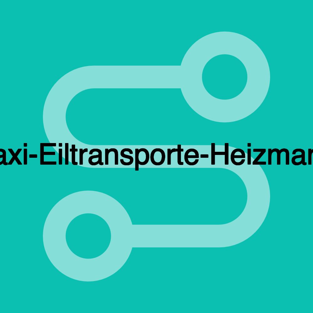 Taxi-Eiltransporte-Heizmann Taxi-Eiltransporte-Heizmann