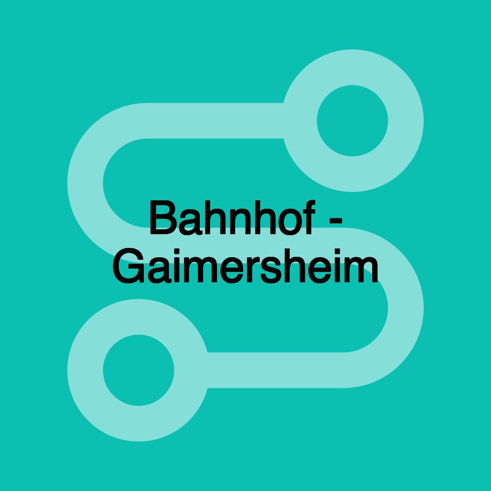 Bahnhof - Gaimersheim