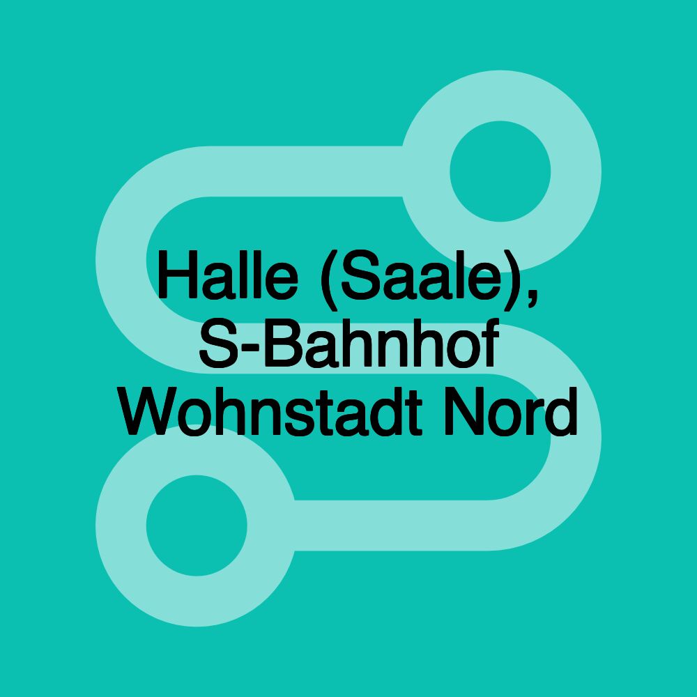 Halle (Saale), S-Bahnhof Wohnstadt Nord