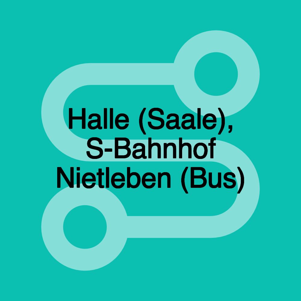 Halle (Saale), S-Bahnhof Nietleben (Bus)