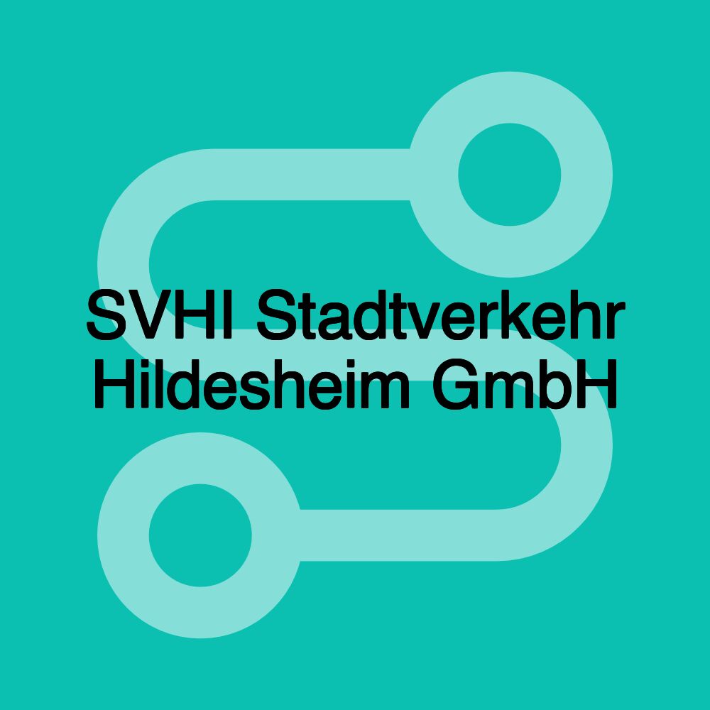 SVHI Stadtverkehr Hildesheim GmbH SVHI Stadtverkehr Hildesheim GmbH
