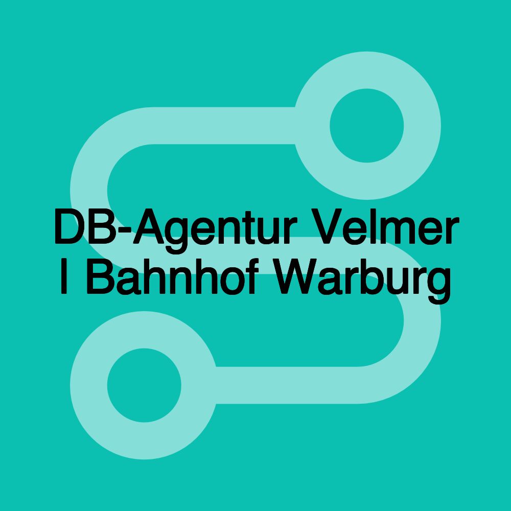DB-Agentur Velmer | Bahnhof Warburg DB-Agentur Velmer | Bahnhof Warburg